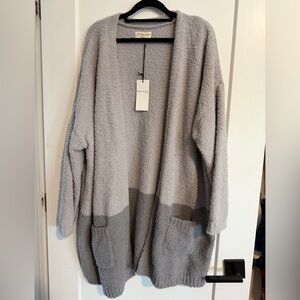 Thread & Supply Two-Tone Gray Cardigan